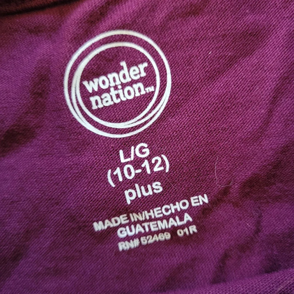 Bundle of 2 Purple Long Sleeve Tops Size Girl's Large 10/12 - Picture 5 of 5